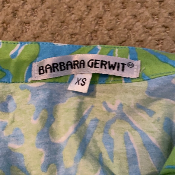 Barbara Gerwit blue green mini dress - Picture 3 of 3